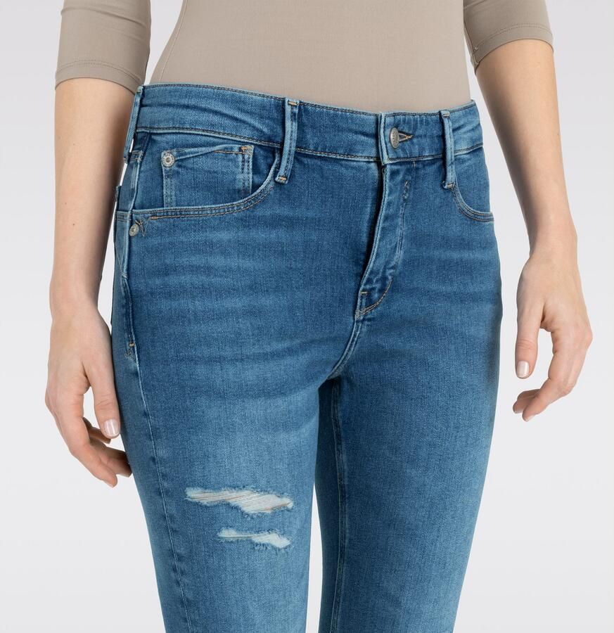 MAC Slim-fit California Jeans Cool Destroyed Blue Dames - Foto 7