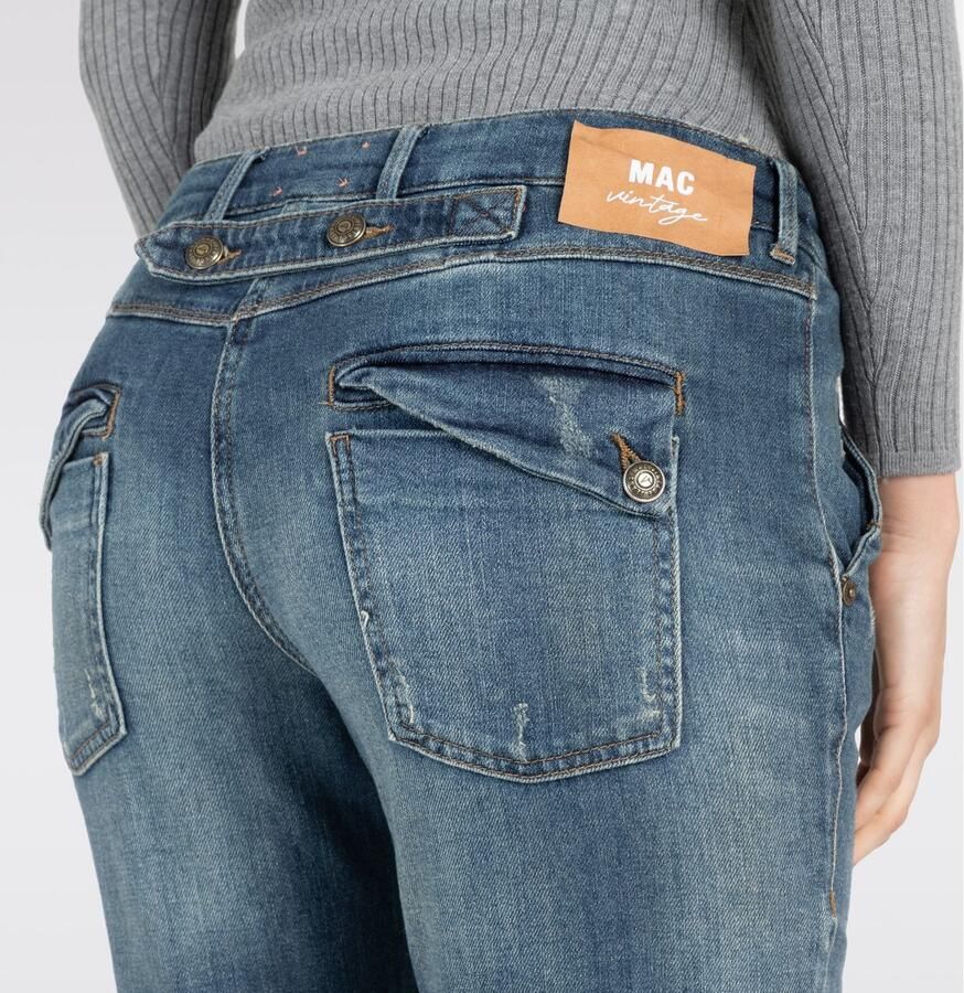 MAC Jeans in used-look met steekzakken model 'Montana' - Foto 4