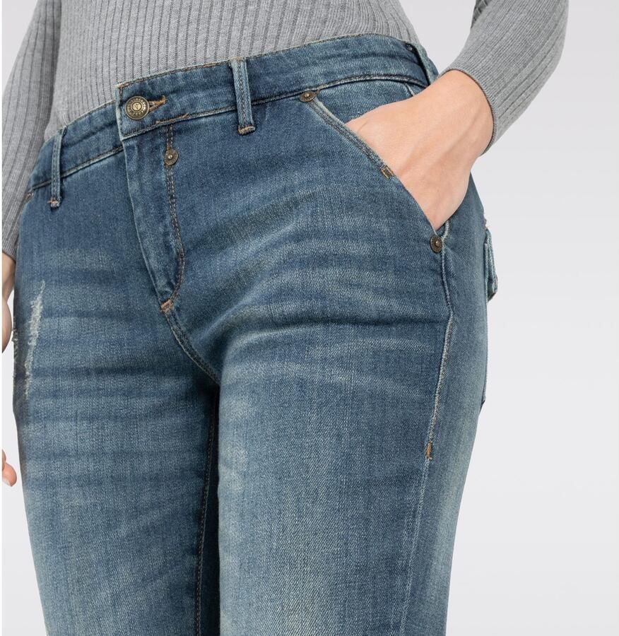 MAC Jeans in used-look met steekzakken model 'Montana' - Foto 3