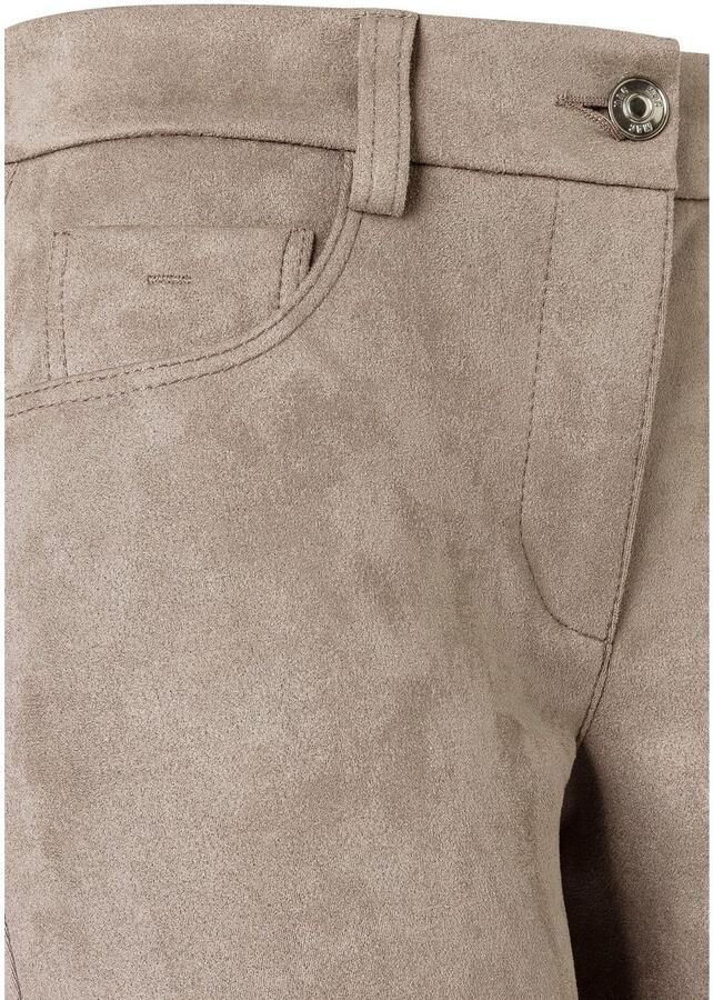 MAC Five-pocketsbroek SLIM Velourskwaliteit van elastisch materiaal