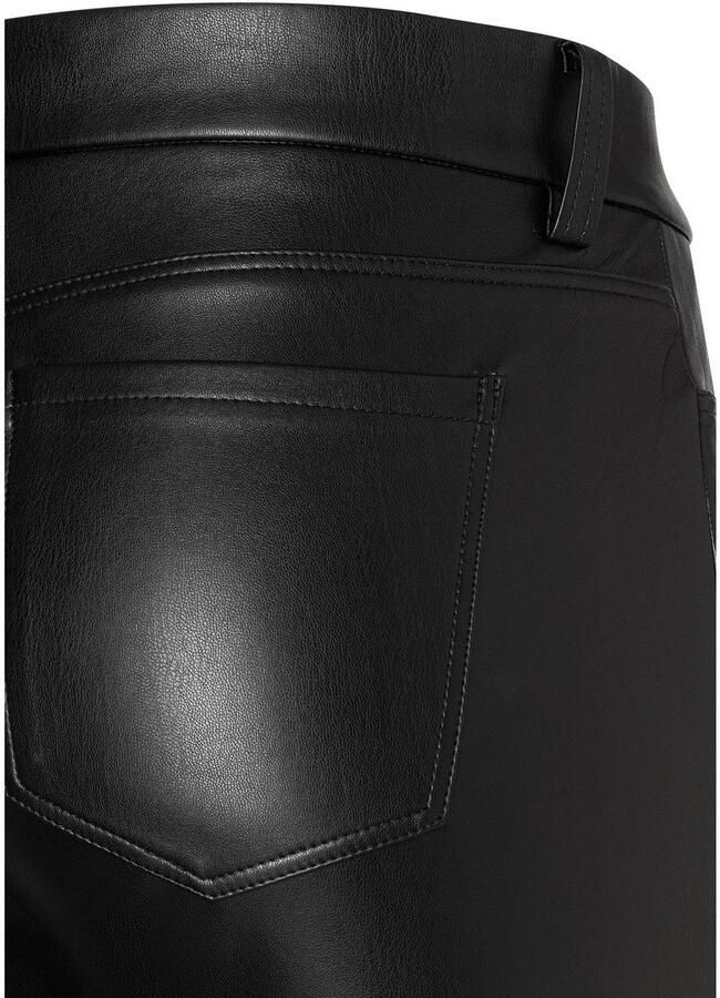 MAC Slim fit stoffen broek in leerlook 'Vegan' - Foto 3