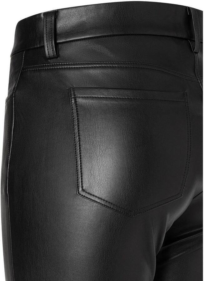 MAC Slim fit stoffen broek in leerlook 'Vegan' - Foto 2