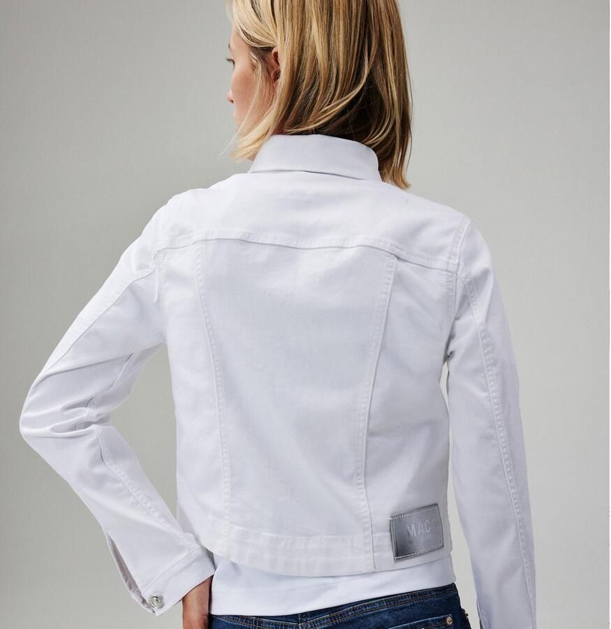 MAC Jeansjack RICH JACKET van lichte zomerse denimkwaliteit met hoog katoenpercentage