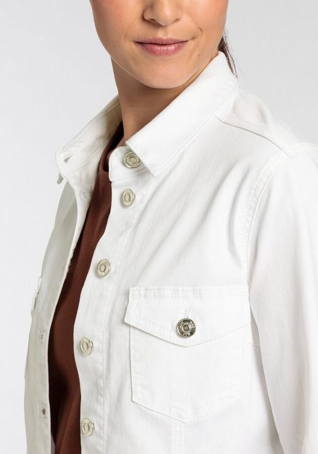 MAC Jeansjack RICH JACKET van lichte zomerse denimkwaliteit met hoog katoenpercentage - Foto 11