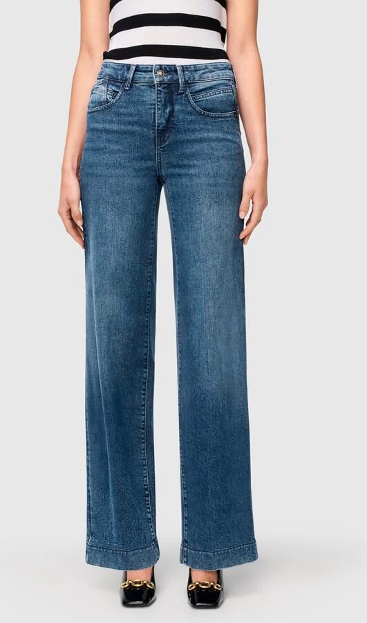 MAC Wide fit jeans met viscose model 'Palazzo' - Foto 11
