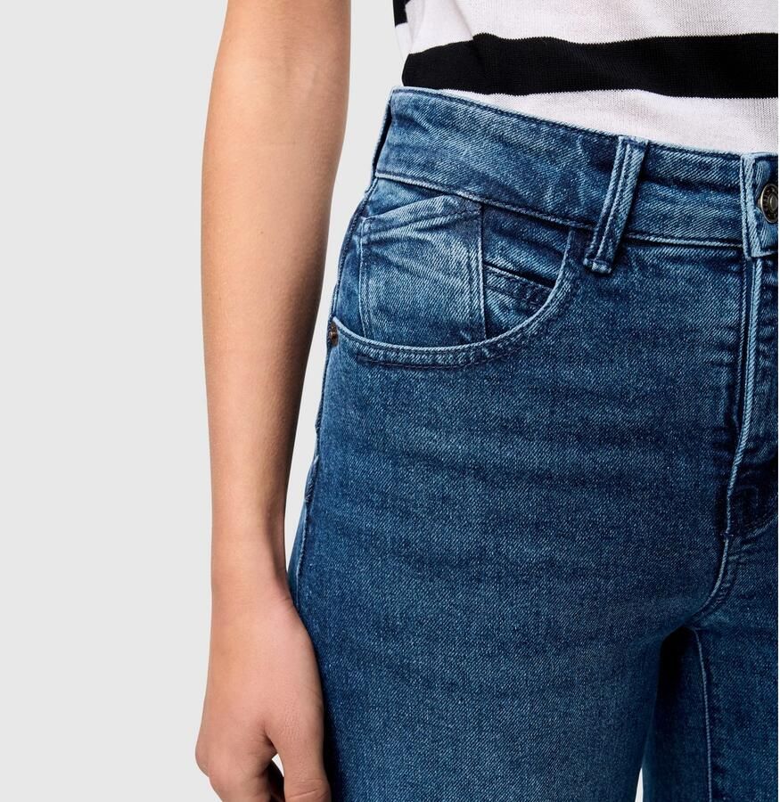 MAC Wide fit jeans met viscose model 'Palazzo'