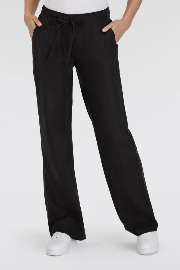 MAC Linnen broek CHIARA BELT Zomerbroek wide fit met rechte wijde pijpen - Foto 3