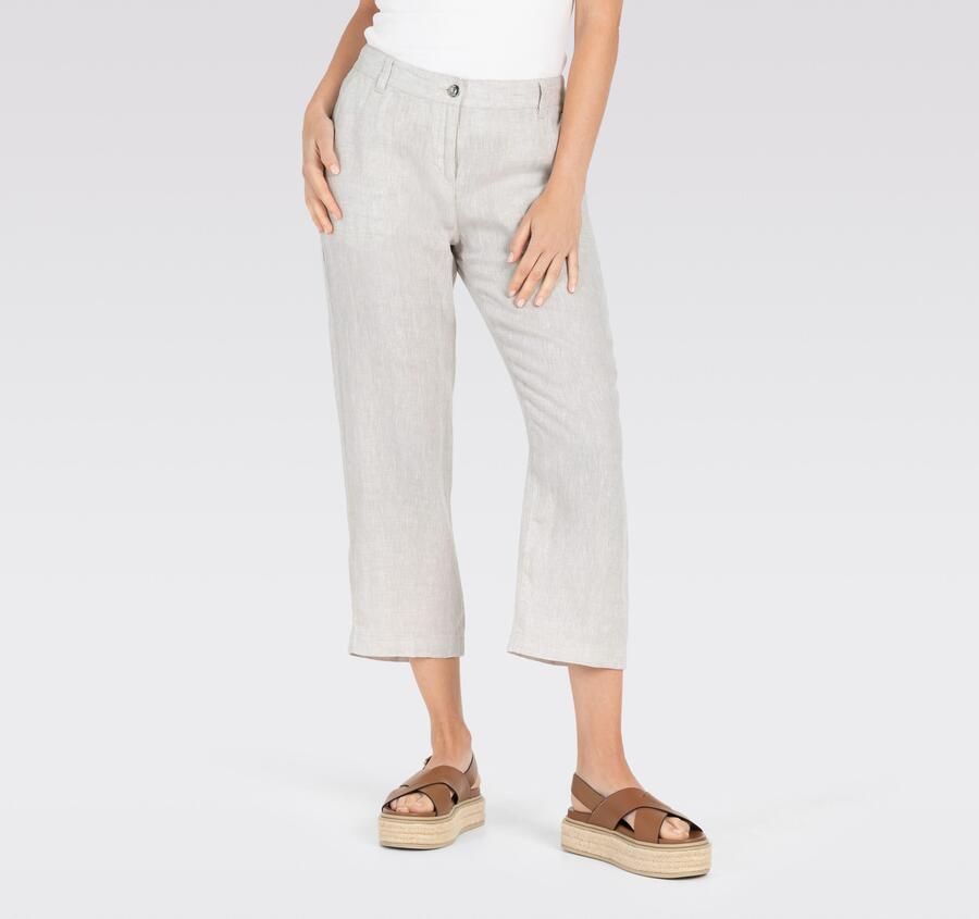 MAC Linnen broek NORA cropped Zomerbroek temperatuurregulerend en aangenaam op de huid - Foto 12