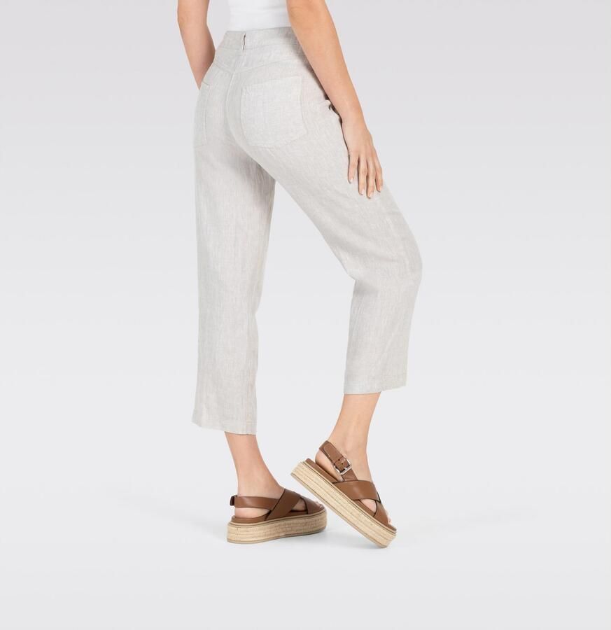 MAC Linnen broek NORA cropped Zomerbroek temperatuurregulerend en aangenaam op de huid - Foto 3