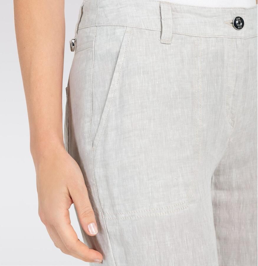 MAC Linnen broek NORA cropped Zomerbroek temperatuurregulerend en aangenaam op de huid
