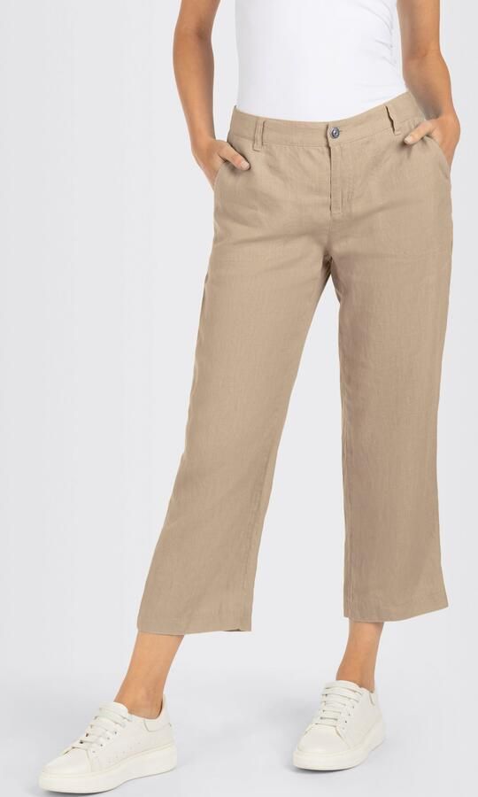 MAC Linnen broek NORA cropped Zomerbroek temperatuurregulerend en aangenaam op de huid - Foto 9
