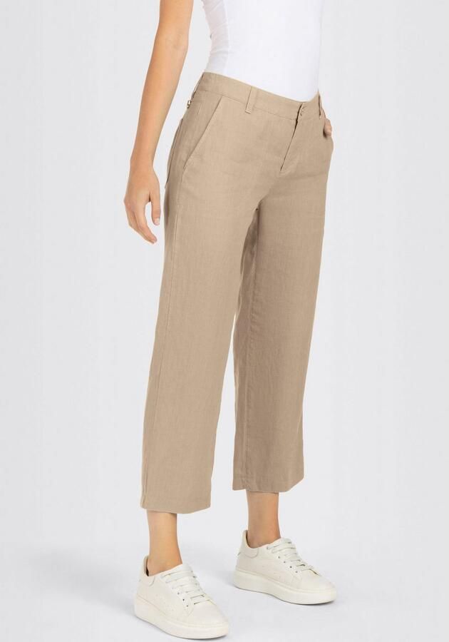 MAC Linnen broek NORA cropped Zomerbroek temperatuurregulerend en aangenaam op de huid - Foto 7