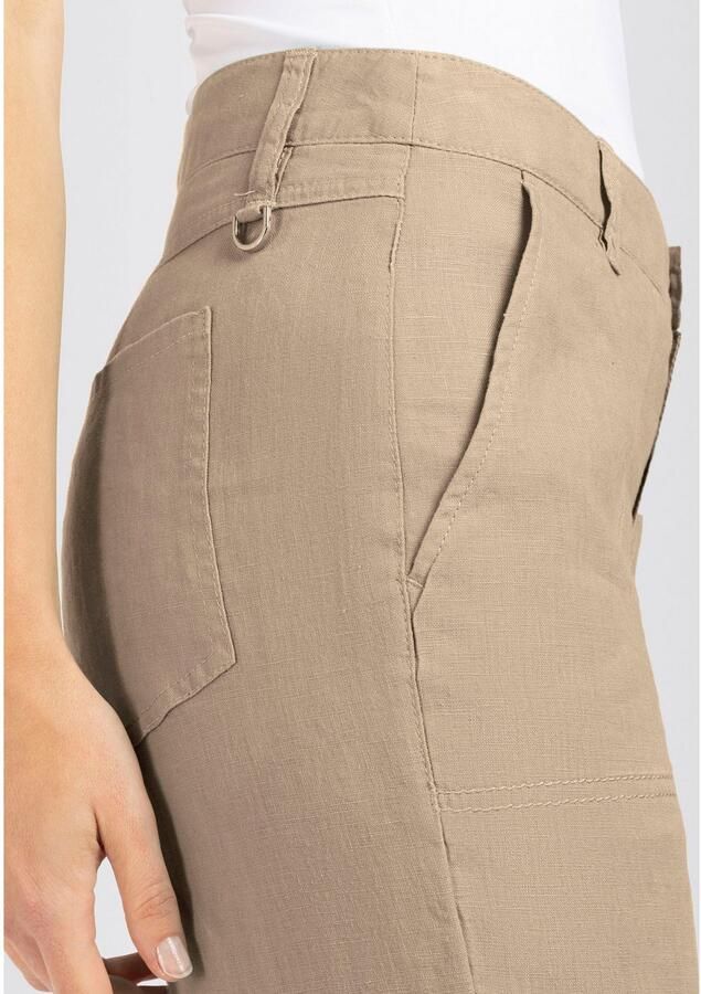 MAC Linnen broek NORA cropped Zomerbroek temperatuurregulerend en aangenaam op de huid - Foto 5