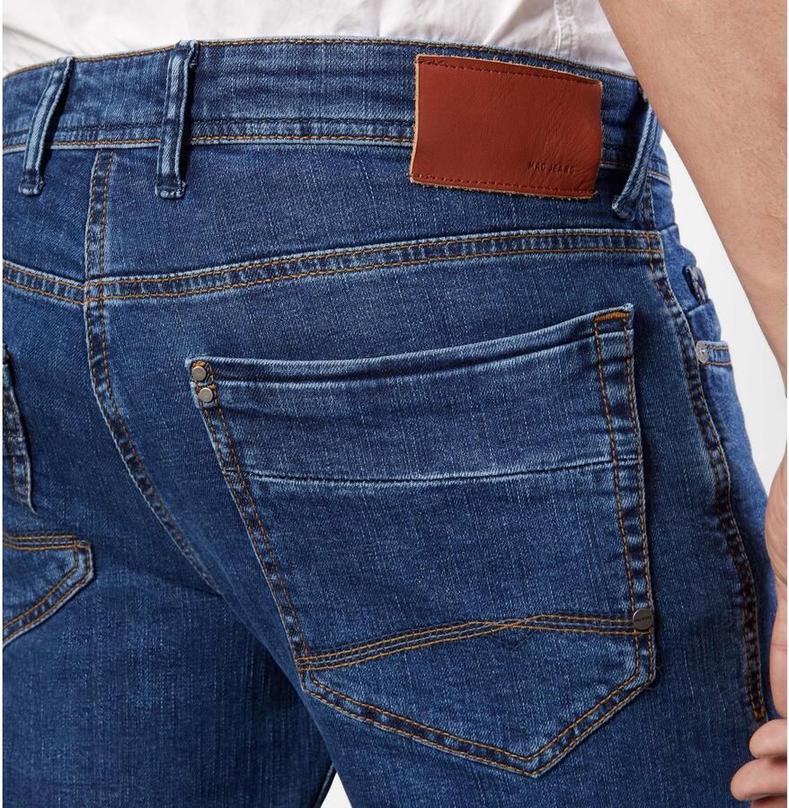 MAC Authentieke Denim Slim-Fit Jeans Blue Heren - Foto 4