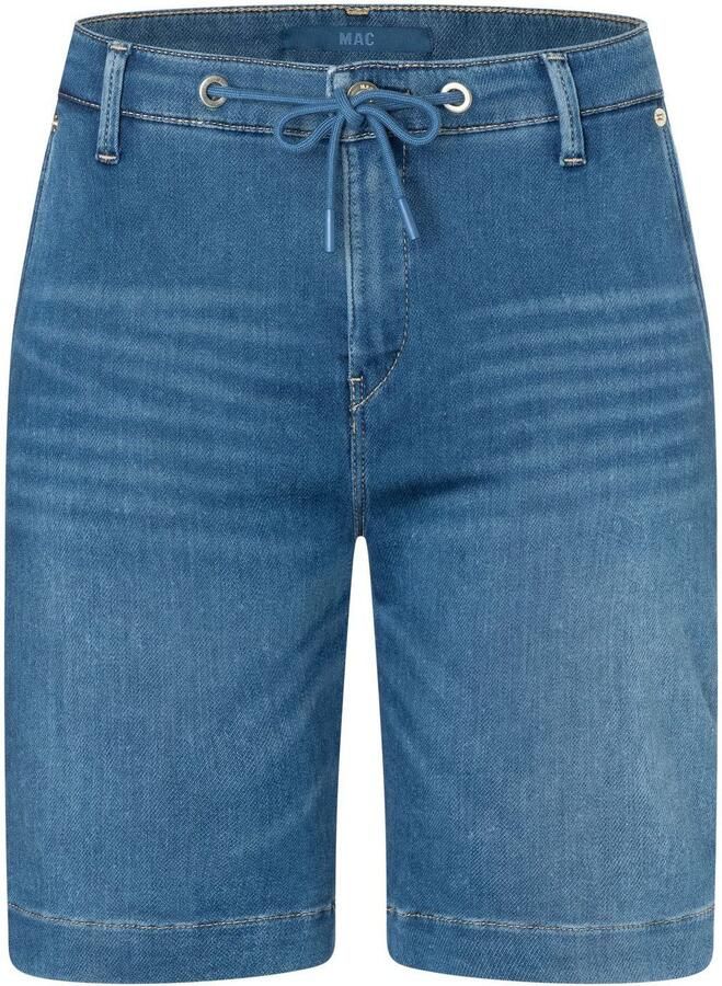 MAC Korte regular fit jeans met tunnelkoord model 'Jogg`n Short'