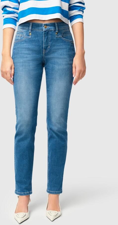 MAC Slim Fit Chic Cobalt Jeans Blue Dames - Foto 8