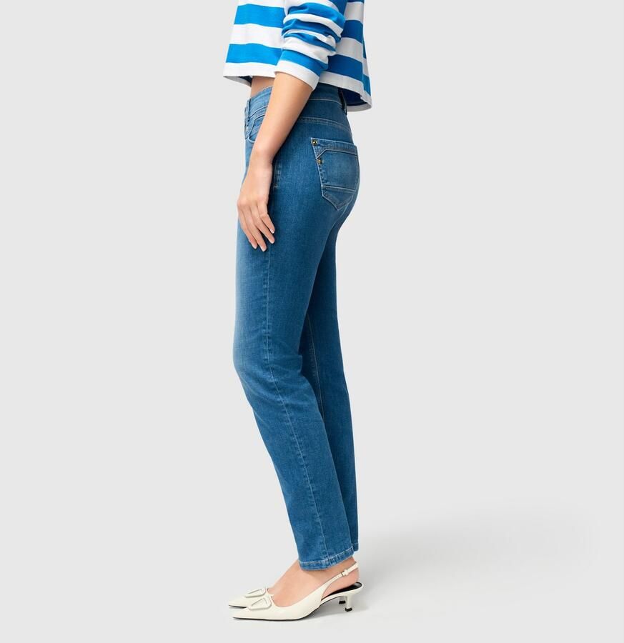 MAC Slim Fit Chic Cobalt Jeans Blue Dames - Foto 4