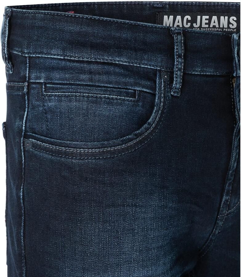 MAC Jeans Arne Regular Fit Deep Blue Used Old Black - Foto 6