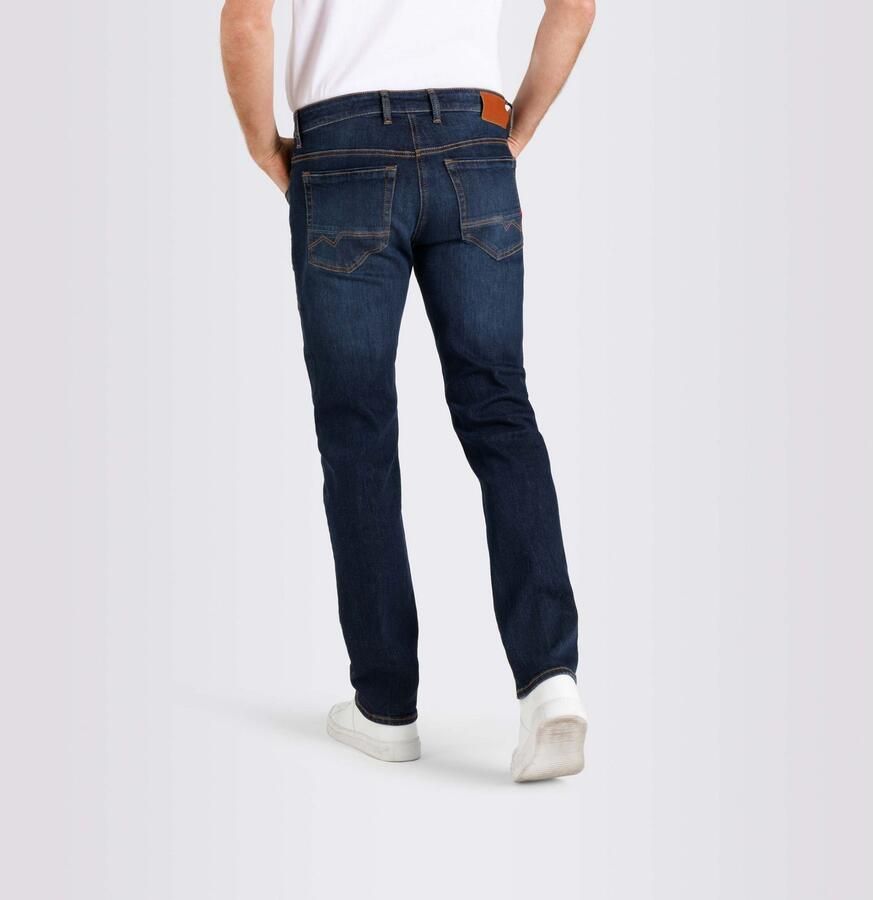 MAC Slim-Fit Jeans in Vervaagd Marine Patroon Blue Heren