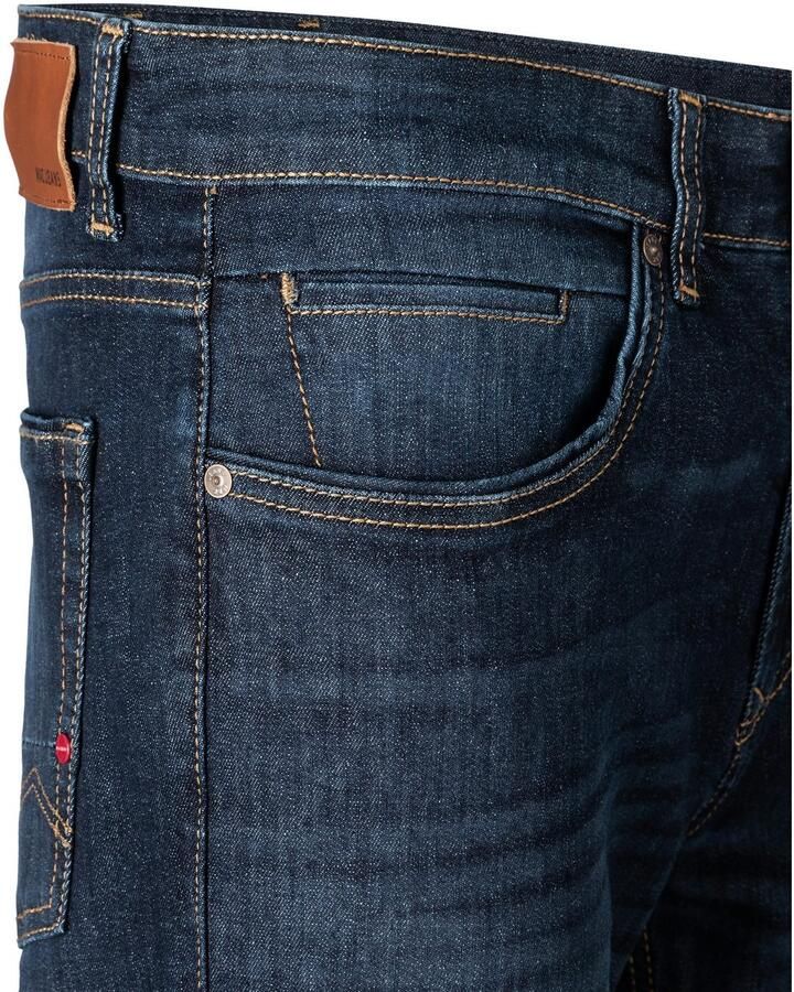 MAC Slim-Fit Jeans in Vervaagd Marine Patroon Blue Heren - Foto 4