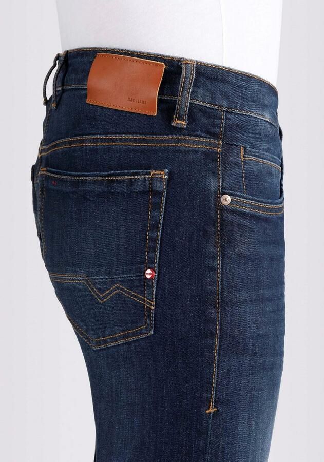 MAC Slim-Fit Jeans in Vervaagd Marine Patroon Blue Heren - Foto 6