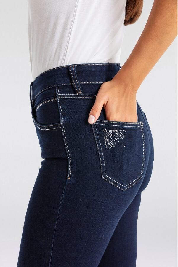 MAC Straight jeans MELANIE dragon-fly Decoratieve nietendetails op de achterzak