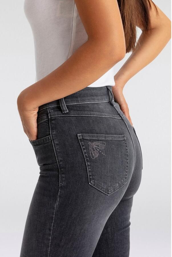 MAC Straight jeans MELANIE dragon-fly Decoratieve nietendetails op de achterzak