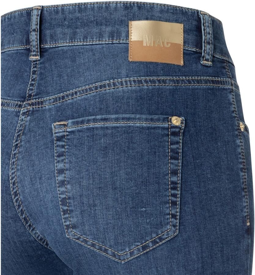 MAC regular waist straight leg jeans medium blue denim - Foto 4
