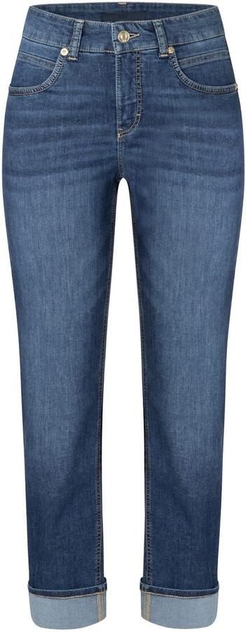MAC regular waist straight leg jeans medium blue denim - Foto 9