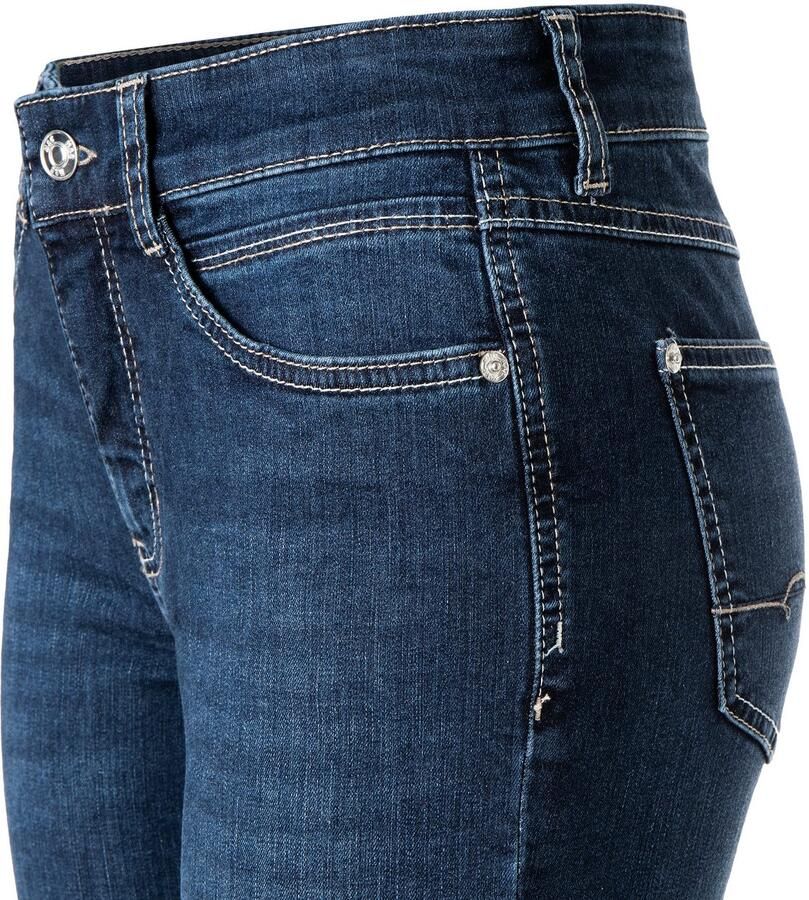 MAC Straight fit jeans met labelpatch model 'Angela' - Foto 7