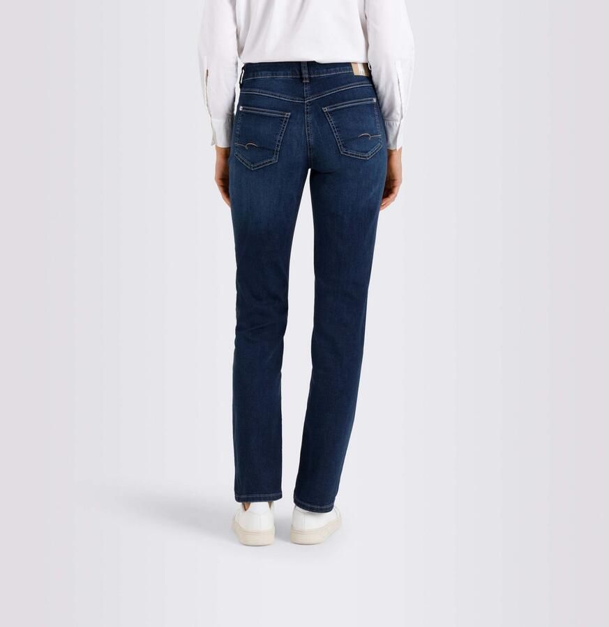 MAC Straight fit jeans met labelpatch model 'Angela' - Foto 5