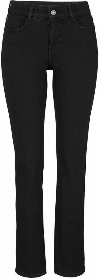 MAC Straight fit jeans met labelpatch model 'Angela' - Foto 11