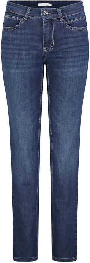 MAC Straight fit jeans met labelpatch model 'Angela' - Foto 12