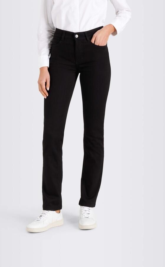 MAC Straight fit jeans met labelpatch model 'Angela' - Foto 9