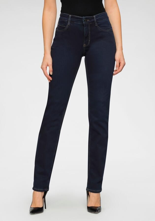 MAC Stijlvolle Jeans met Straight-Leg Silhouet en Donkere Denim Wassing Blue Dames - Foto 8