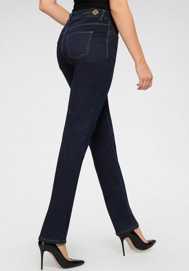 MAC Stijlvolle Jeans met Straight-Leg Silhouet en Donkere Denim Wassing Blue Dames - Foto 4