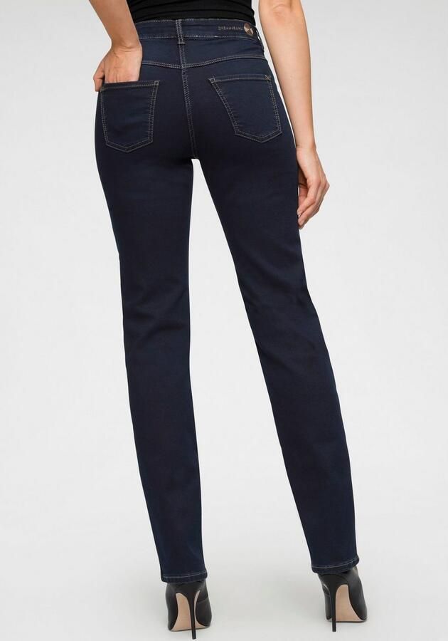 MAC Stijlvolle Jeans met Straight-Leg Silhouet en Donkere Denim Wassing Blue Dames - Foto 5