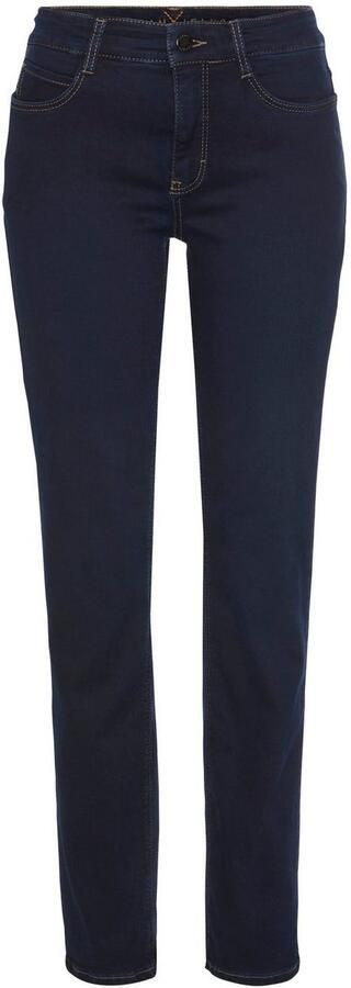 MAC Stijlvolle Jeans met Straight-Leg Silhouet en Donkere Denim Wassing Blue Dames - Foto 6