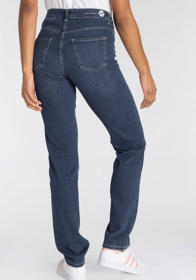 MAC Blauwe Straight-Leg Jeans met Vrouwelijke Silhouet Blue Dames - Foto 6