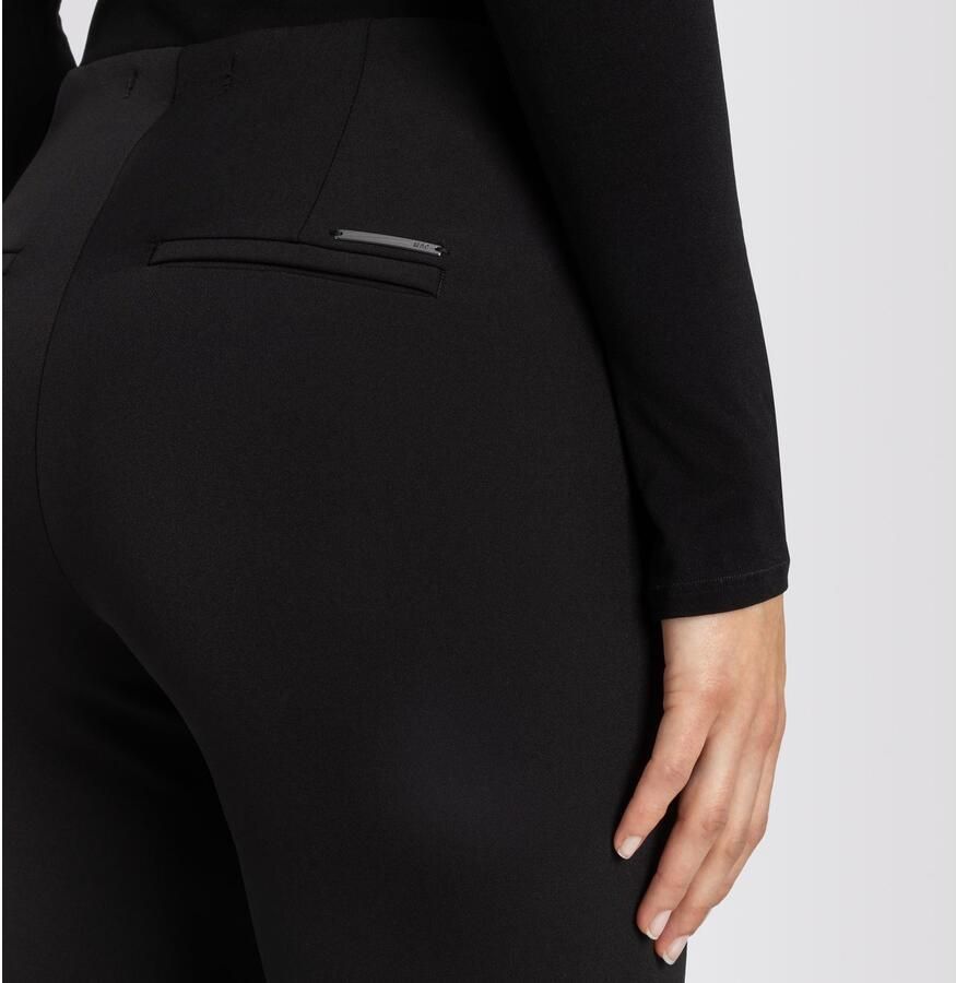MAC Stretchbroek met vaste plooien model 'ANNA ZIP'