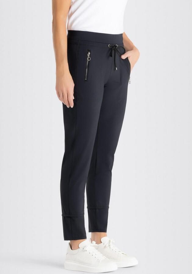 MAC Slim-fit Actieve Broek met Elastische Taille Blue Dames - Foto 12
