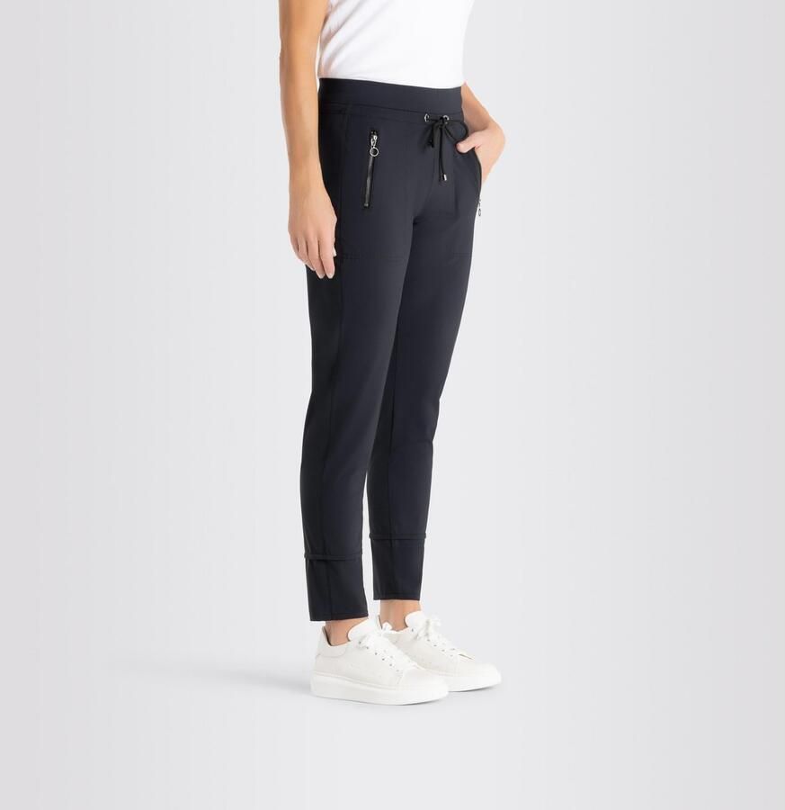 MAC Slim-fit Actieve Broek met Elastische Taille Blue Dames - Foto 3