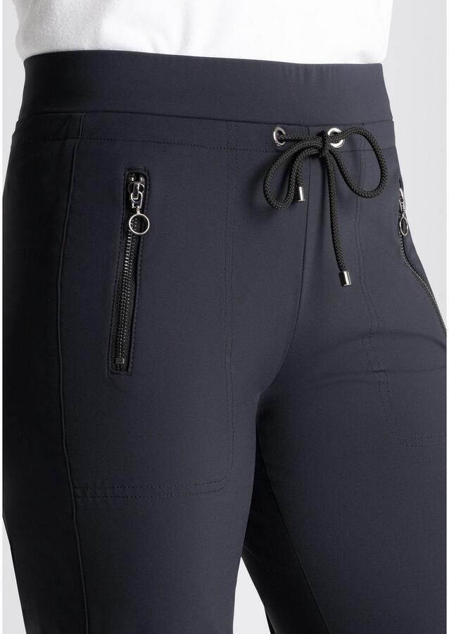MAC Slim-fit Actieve Broek met Elastische Taille Blue Dames - Foto 7
