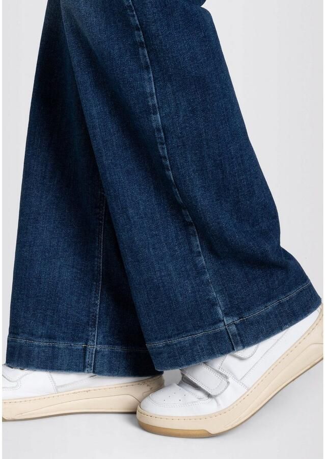 MAC Wijde spijkerbroek met klassieke blauwe wassing Blue Dames - Foto 12