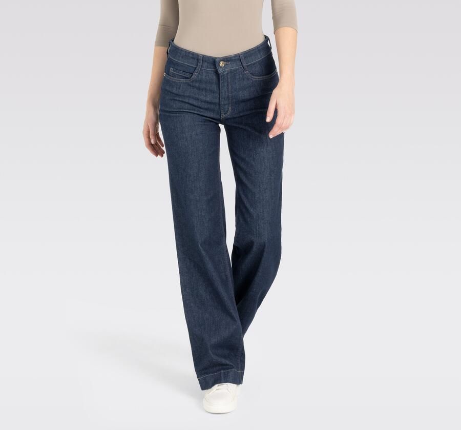 MAC Wijde Stretch Denim Jeans Blue Dames - Foto 12