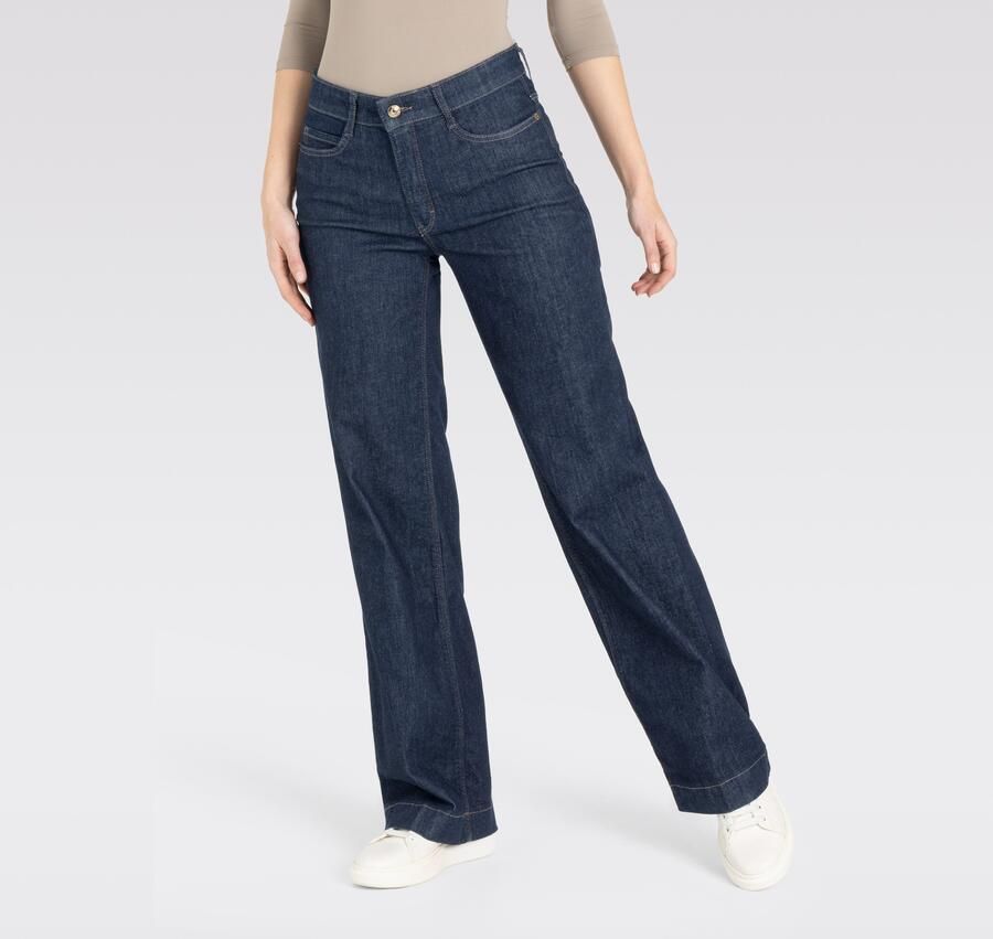 MAC Wijde Stretch Denim Jeans Blue Dames - Foto 9