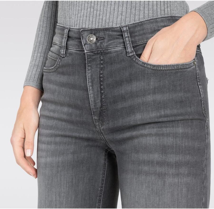 MAC Wijde Stretch Denim Jeans Gray Dames
