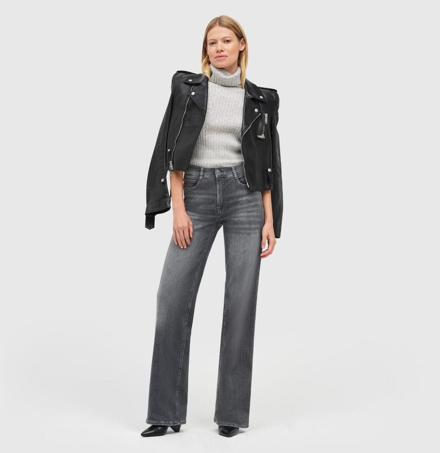 MAC Wijde Stretch Denim Jeans Gray Dames - Foto 6