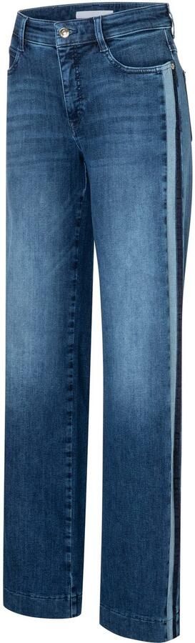 MAC Wide fit jeans van katoenmix met sierstrepen - Foto 7