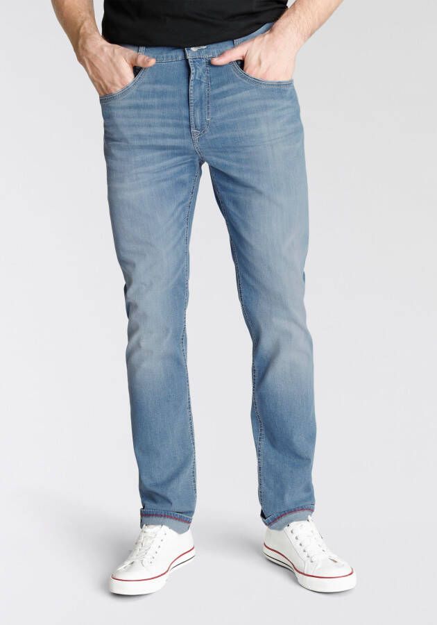 MAC Slim fit jeans met knoopsluiting model 'ARNE PIPE'